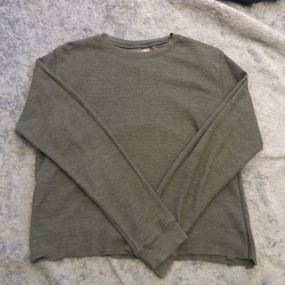 🌺 Mens Long Sleeve Cropped Thermal